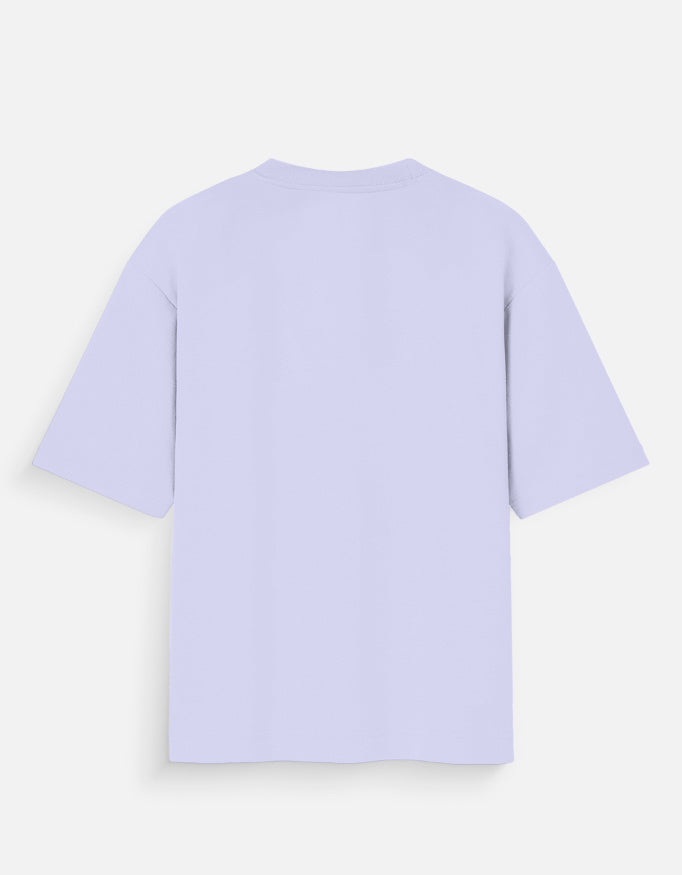 Parshuram axe warrior oversized t-shirt, lavender, back view